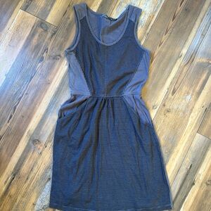 Short, jersey knit Prana dress.